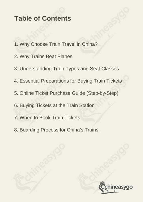China Travel Guide: High-Speed Train Riding