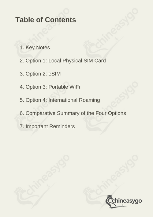 China Travel Guide: Mobile Network Connection